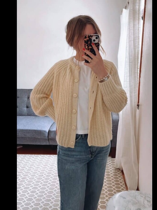 Sezane Sweaters - Sezane Emile Cardigan - Small - Butter Yellow